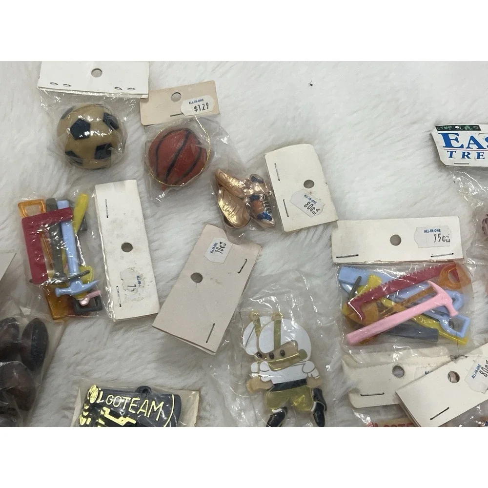Vintage Wilton Cake Topper Lot Sports Hunting Birthday Crafting